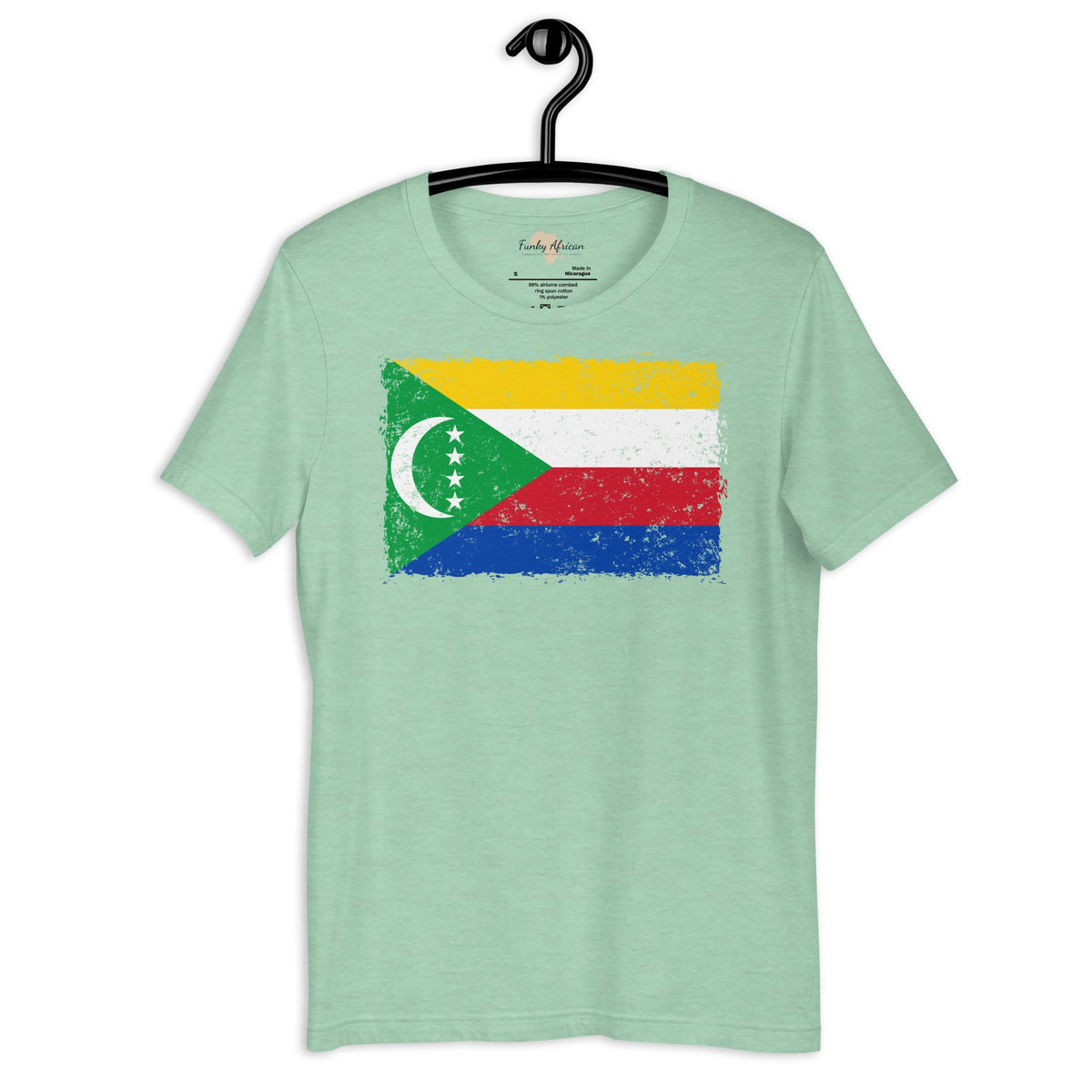 Comoros grunge unisex tee Funky African