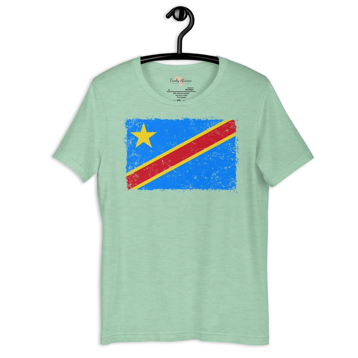 DR Congo grunge unisex tee Funky African