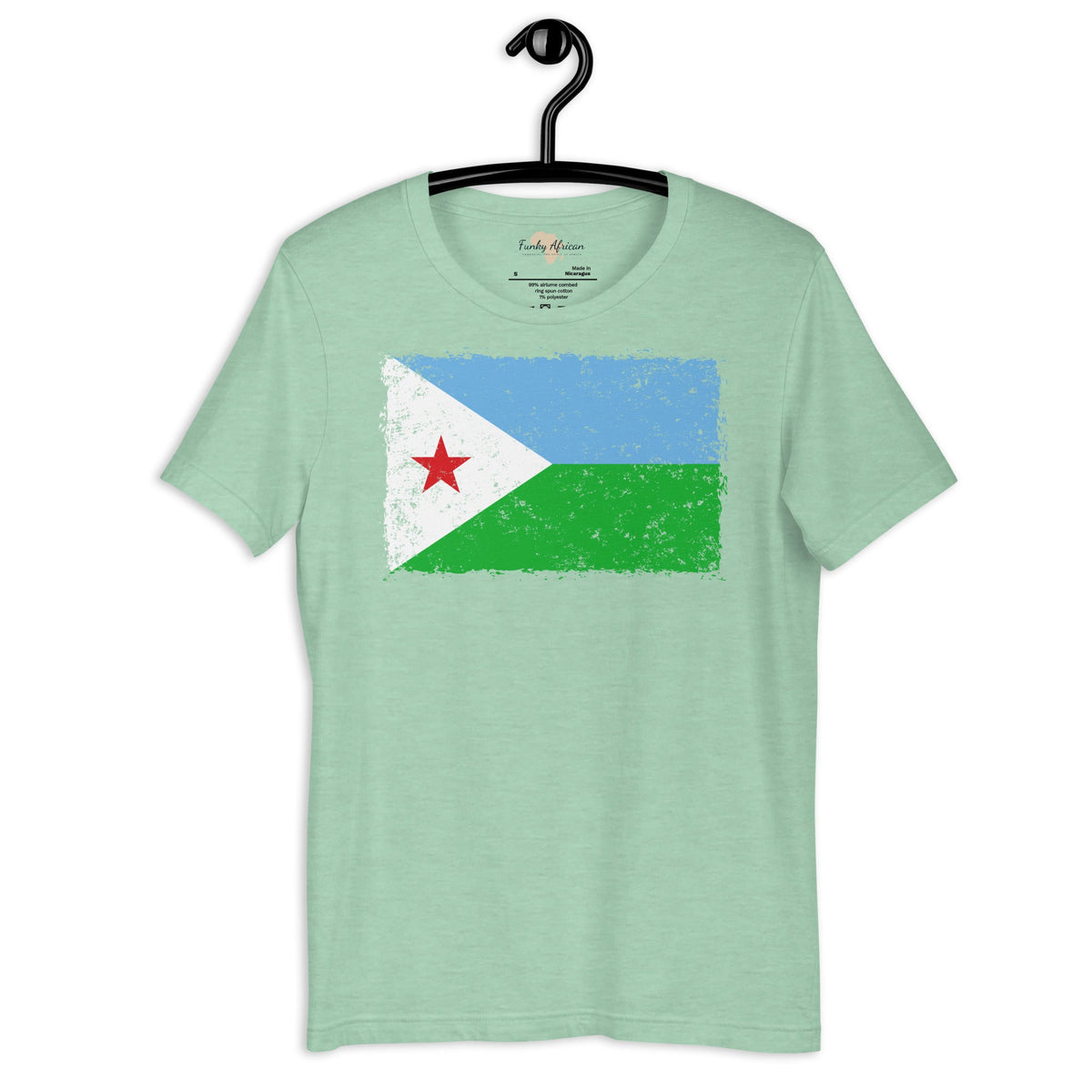 Djibouti grunge unisex tee Funky African