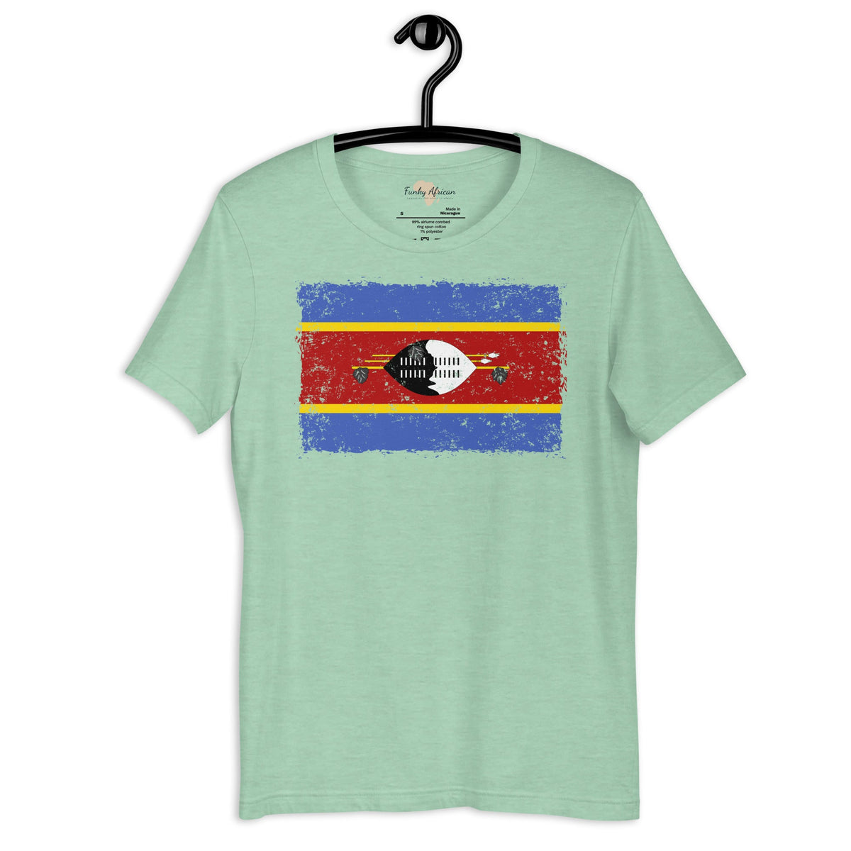 Eswatini grunge unisex tee Funky African