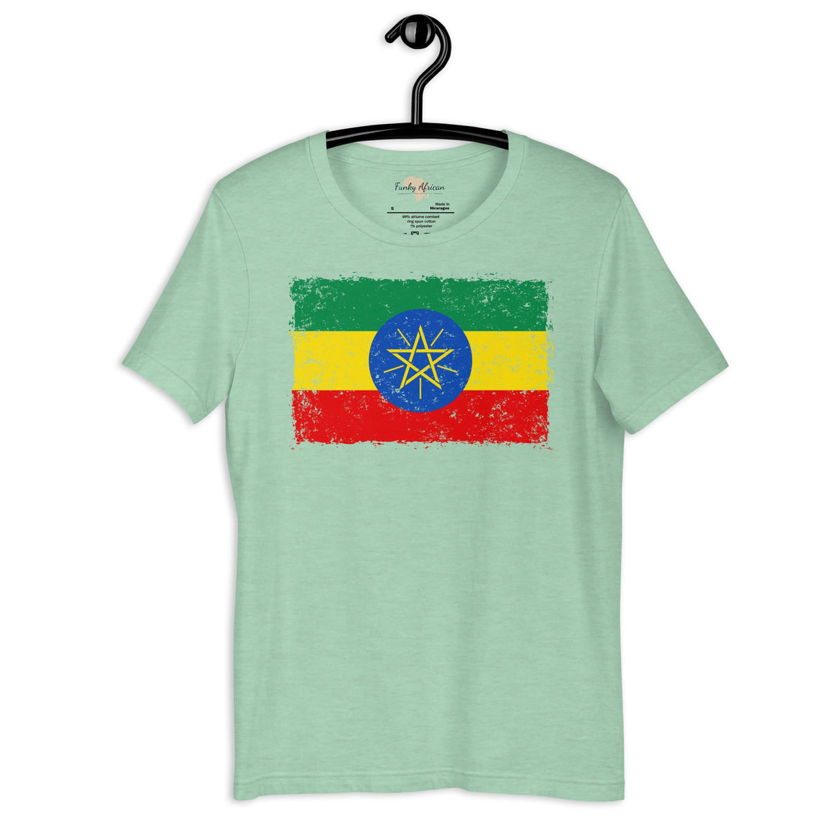 Ethiopia grunge unisex tee Funky African