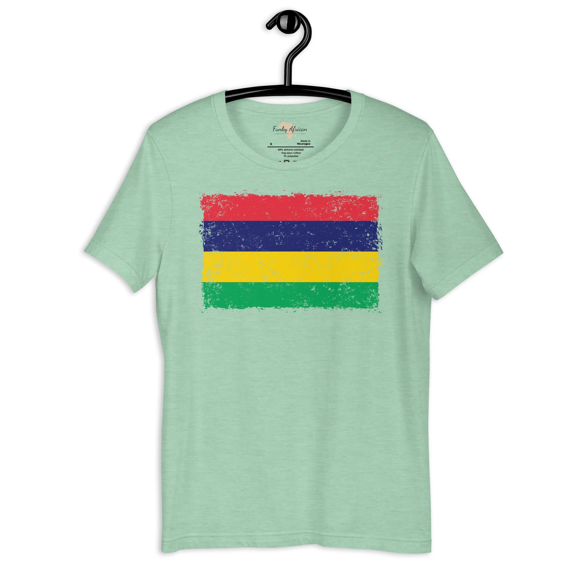 Mauritius grunge unisex tee Funky African