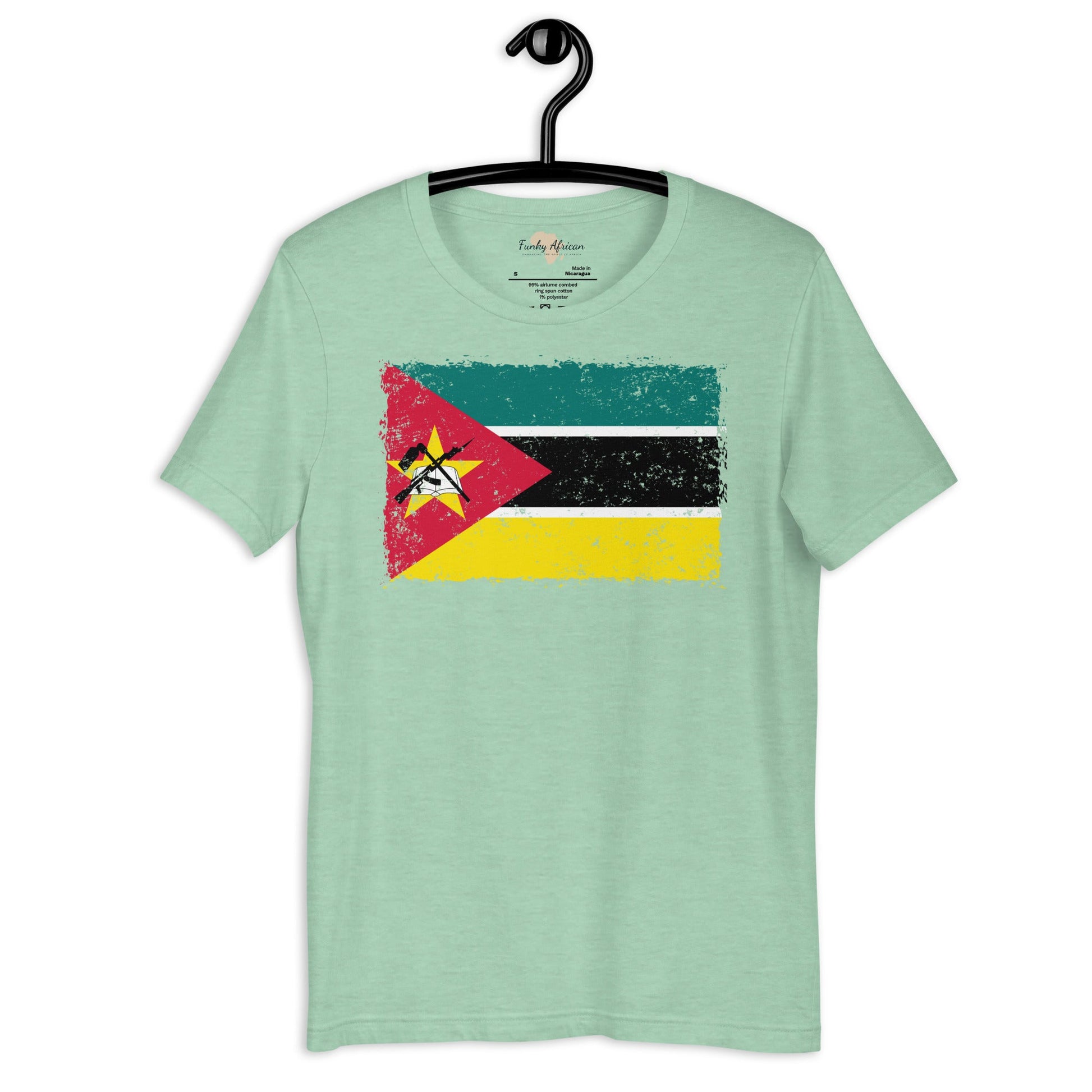 Mozambique grunge unisex tee Funky African