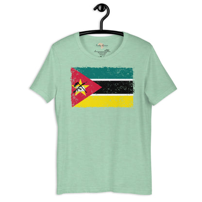 Mozambique grunge unisex tee