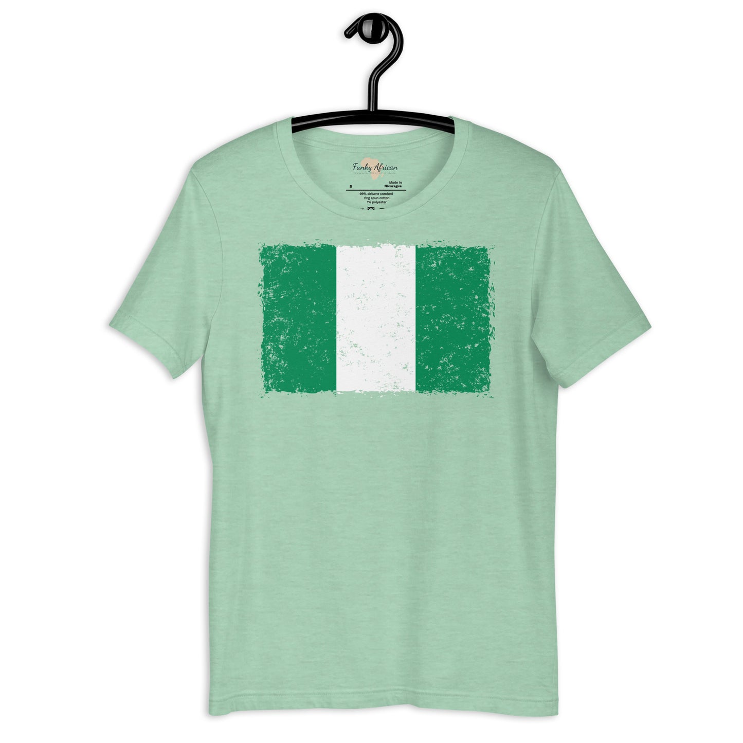 Nigeria grunge unisex tee