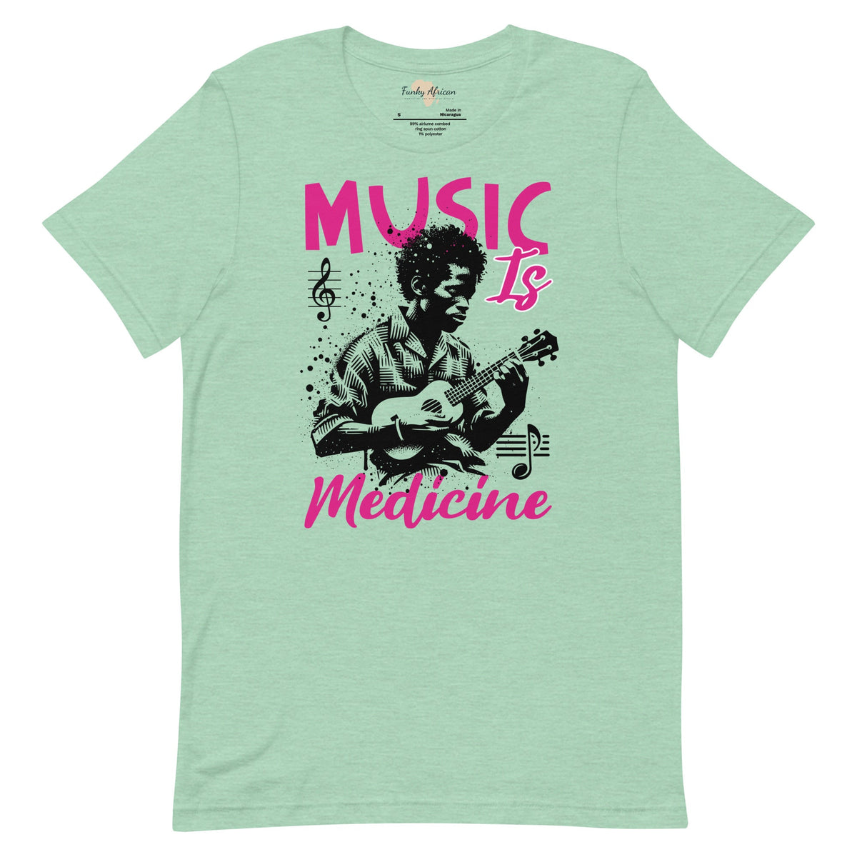 Music is medicine unisex t-shirt Funky African