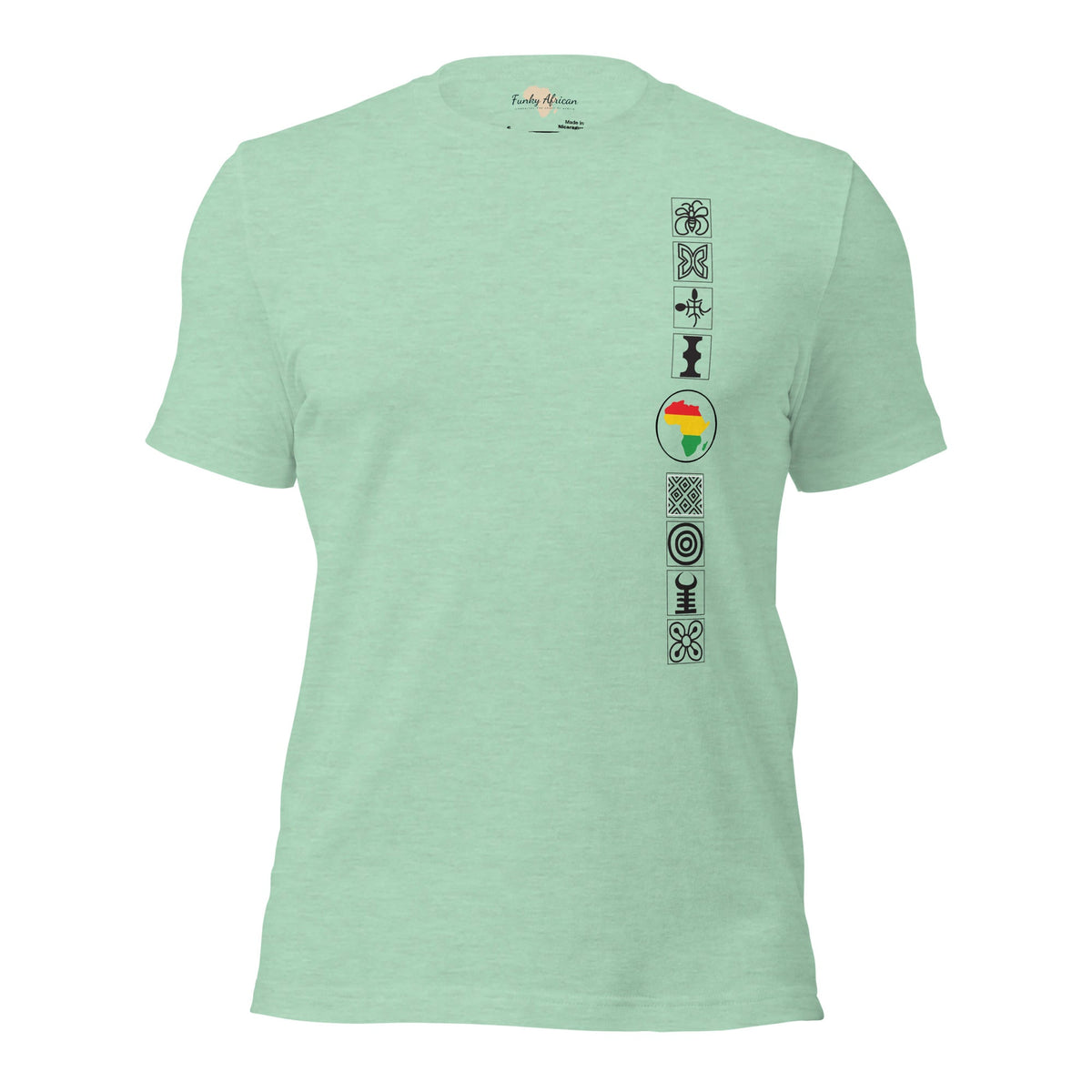 Adinkra Sided Unisex t-shirt Funky African