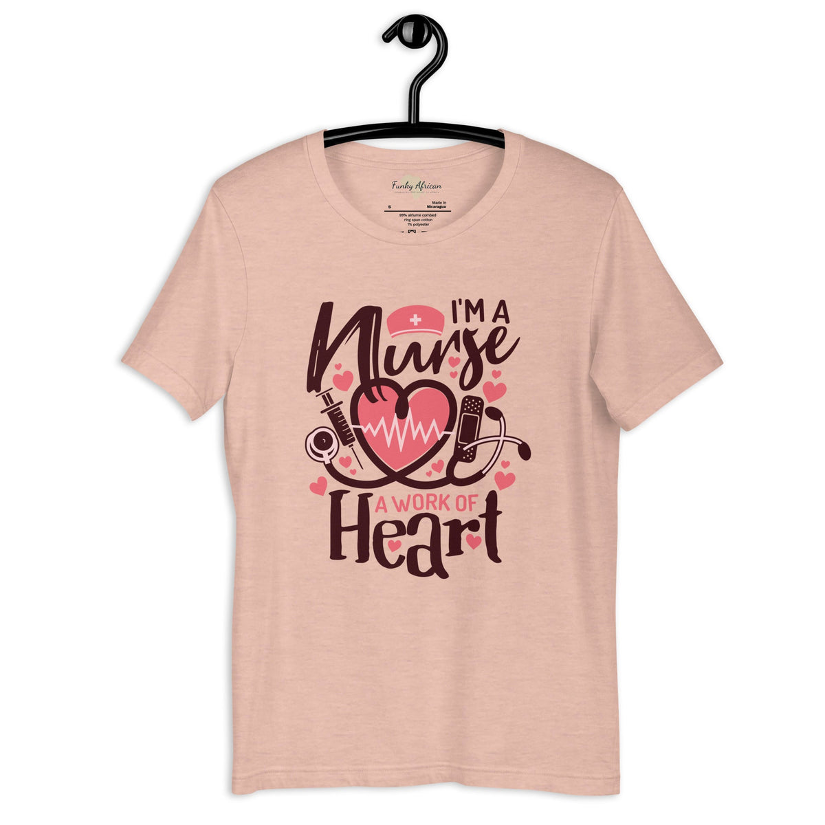 I am a nurse unisex tee Funky African