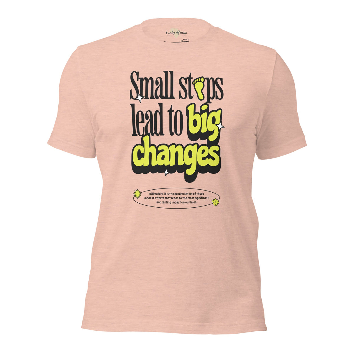 Small steps unisex tee Funky African