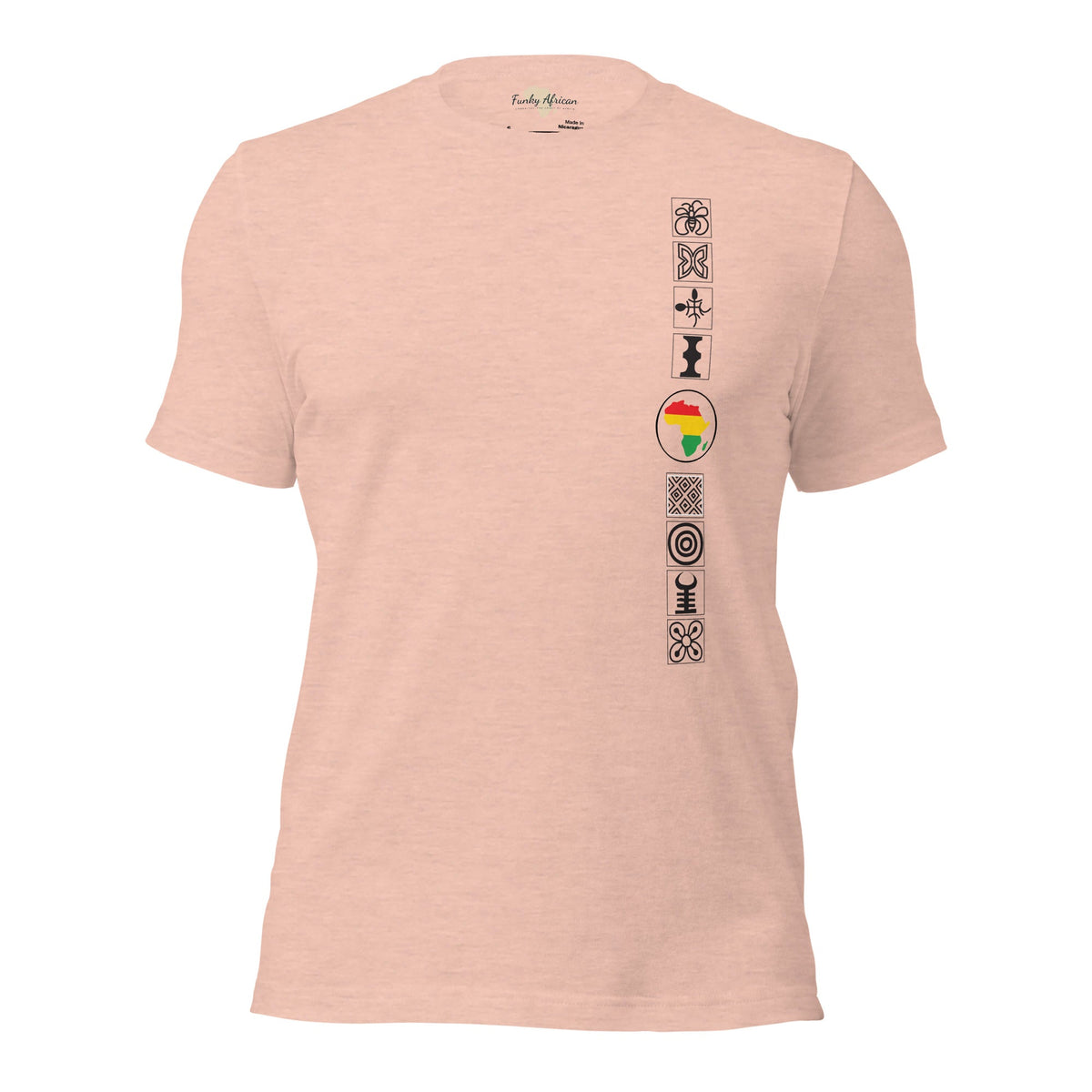 Adinkra Sided Unisex t-shirt Funky African