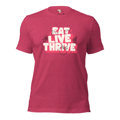 Eat live thrive unisex t-shirt Funky African