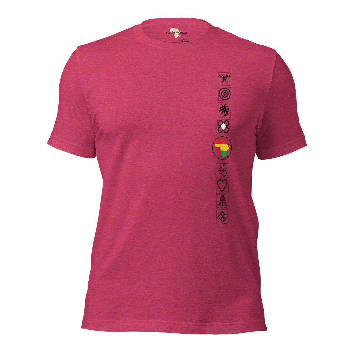 Adinkra Side Unisex t-shirt Funky African