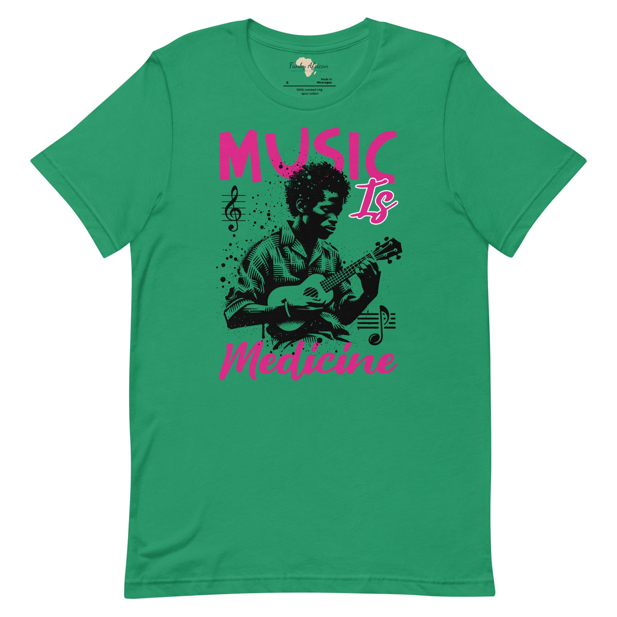 Music is medicine unisex t-shirt Funky African