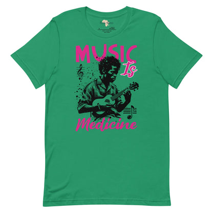 Music is medicine unisex t-shirt Funky African