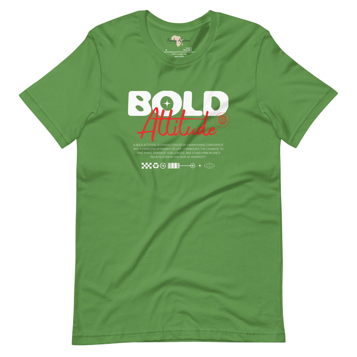 Bold Attitude unisex tee Funky African