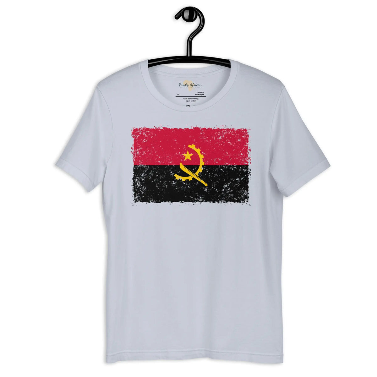 Angolan grunge unisex tee Funky African