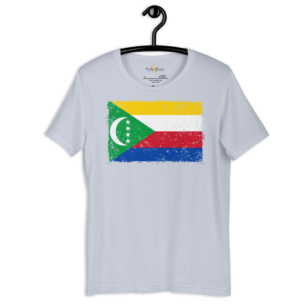 Comoros grunge unisex tee Funky African