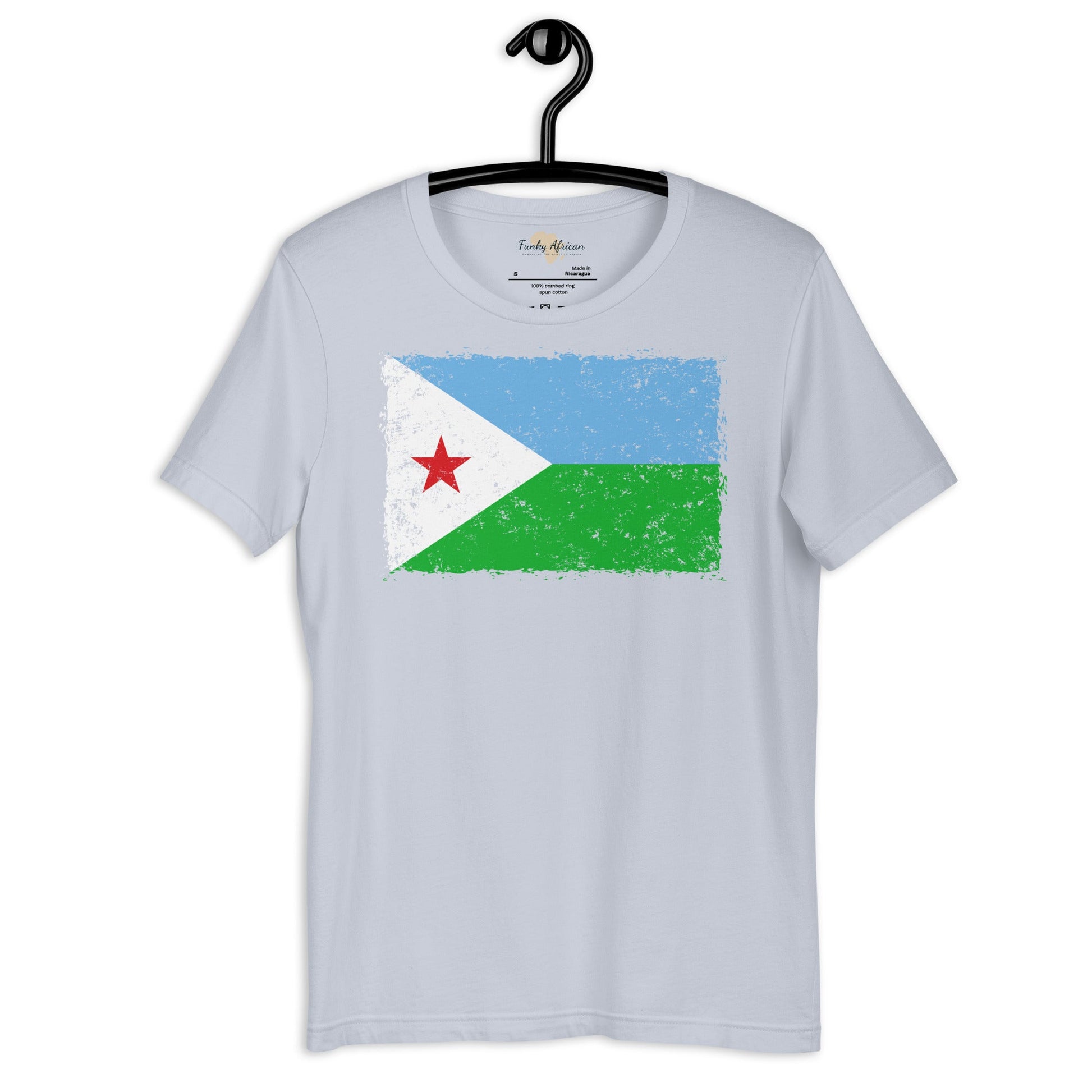 Djibouti grunge unisex tee Funky African