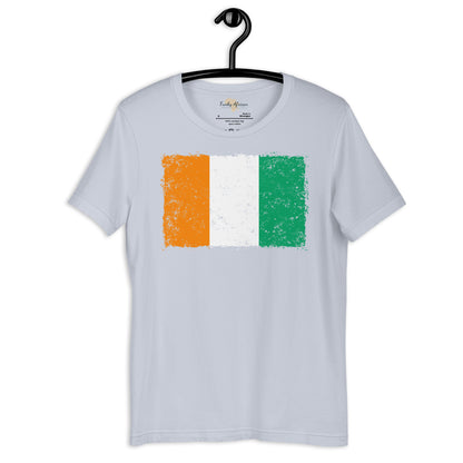 Côte d'Ivoire grunge unisex tee