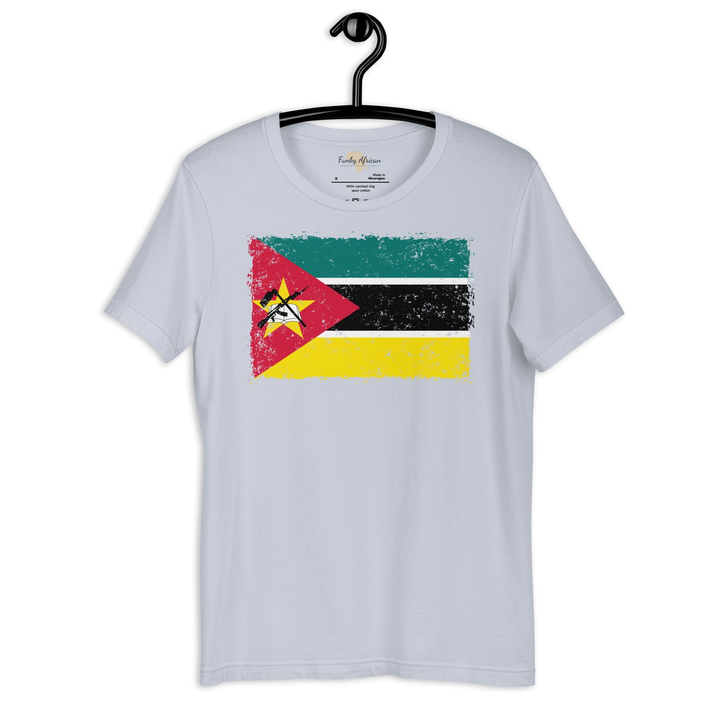 Mozambique grunge unisex tee