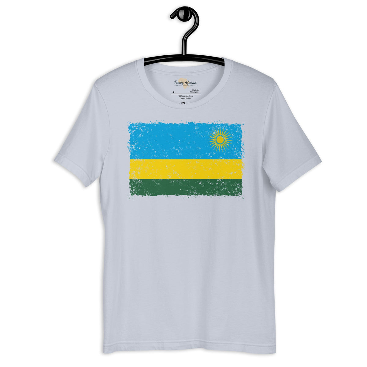 Rwanda grunge unisex tee Funky African