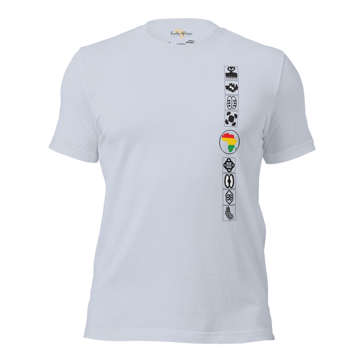 Adinkra Sided Unisex t-shirt Funky African