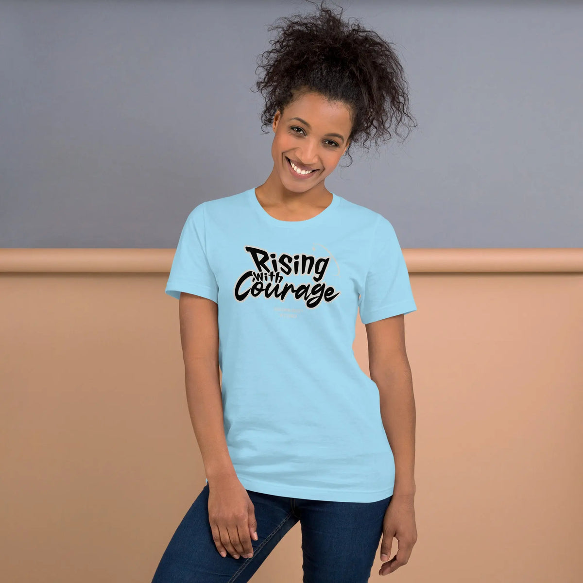Rising with courage unisex t-shirt Funky African
