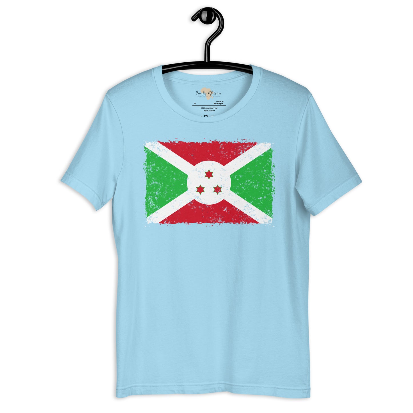 Burundi grunge unisex tee