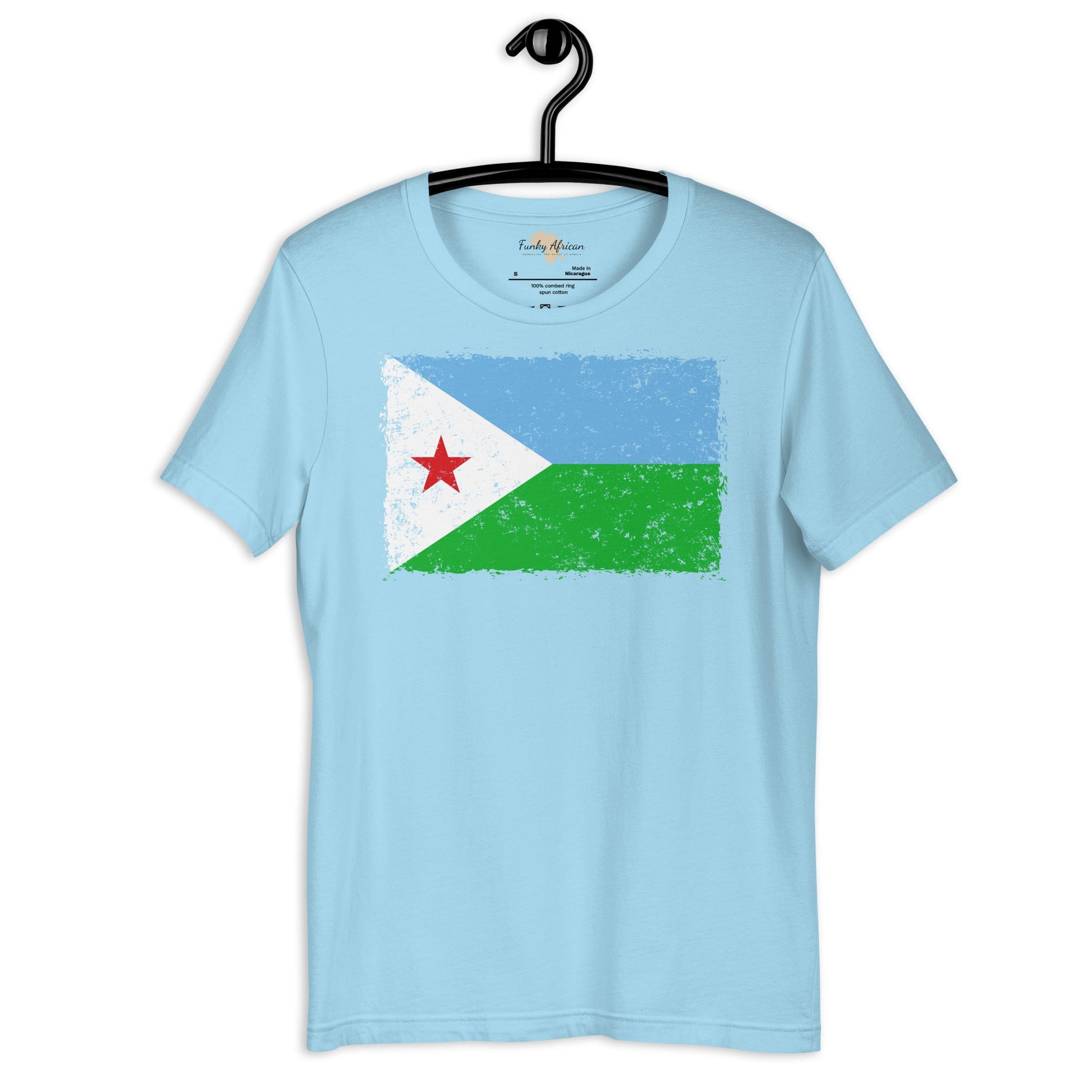 Djibouti grunge unisex tee Funky African