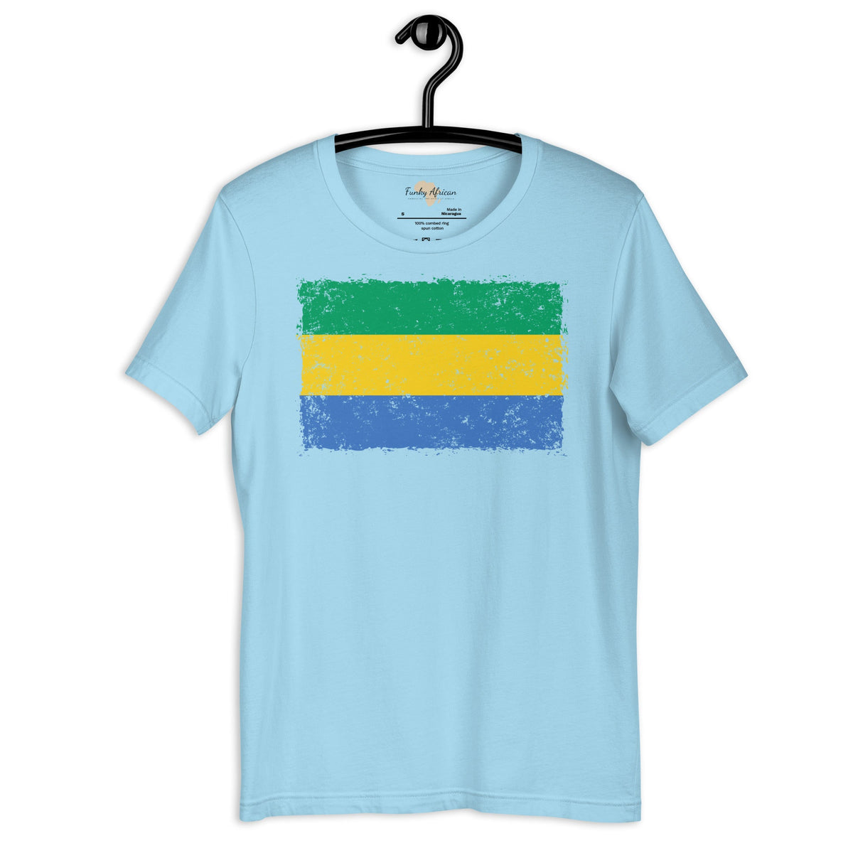 Gabon grunge unisex tee Funky African