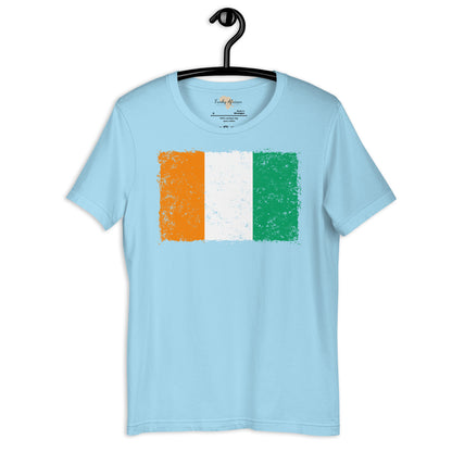 Côte d'Ivoire grunge unisex tee