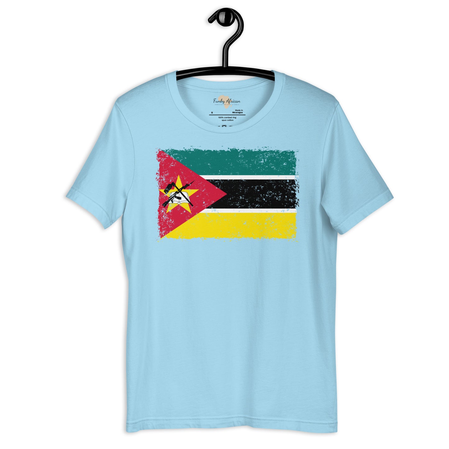 Mozambique grunge unisex tee