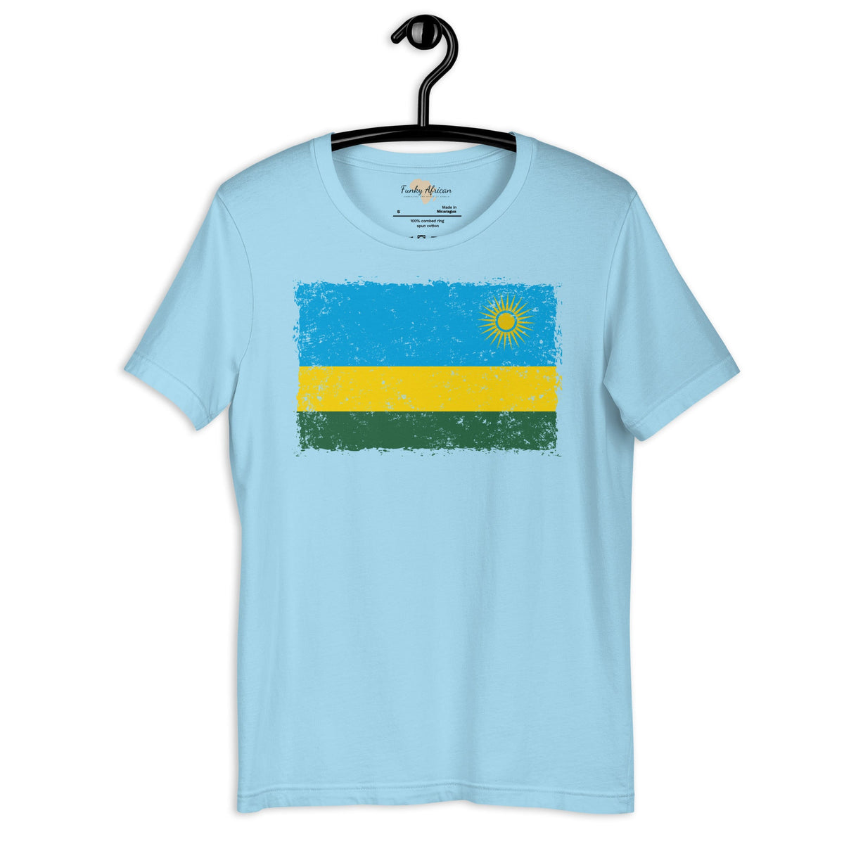 Rwanda grunge unisex tee Funky African