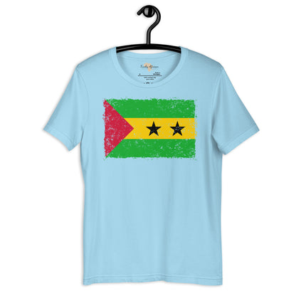 São Tomé and Príncipe grunge unisex tee