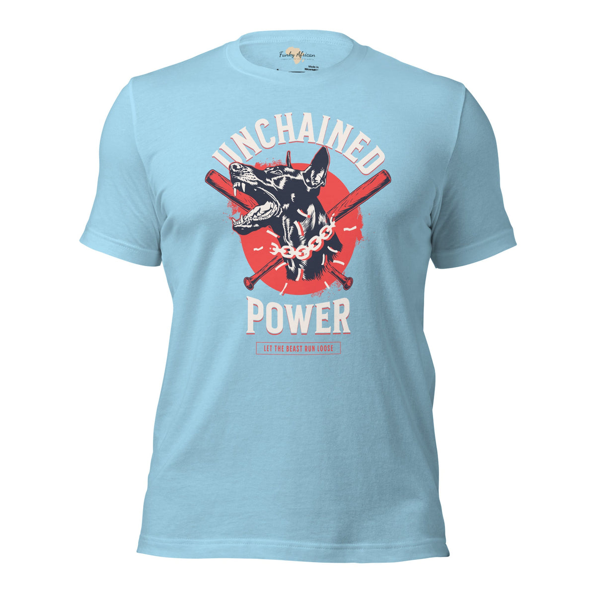 Unchained Power Unisex t-shirt Funky African