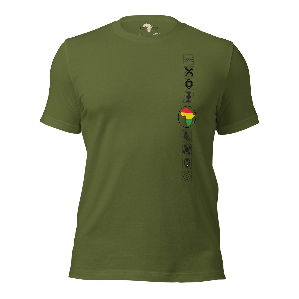Adinkra Sided Unisex t-shirt Funky African