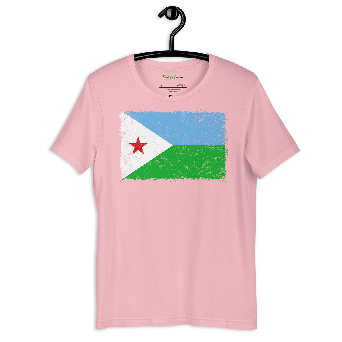 Djibouti grunge unisex tee Funky African