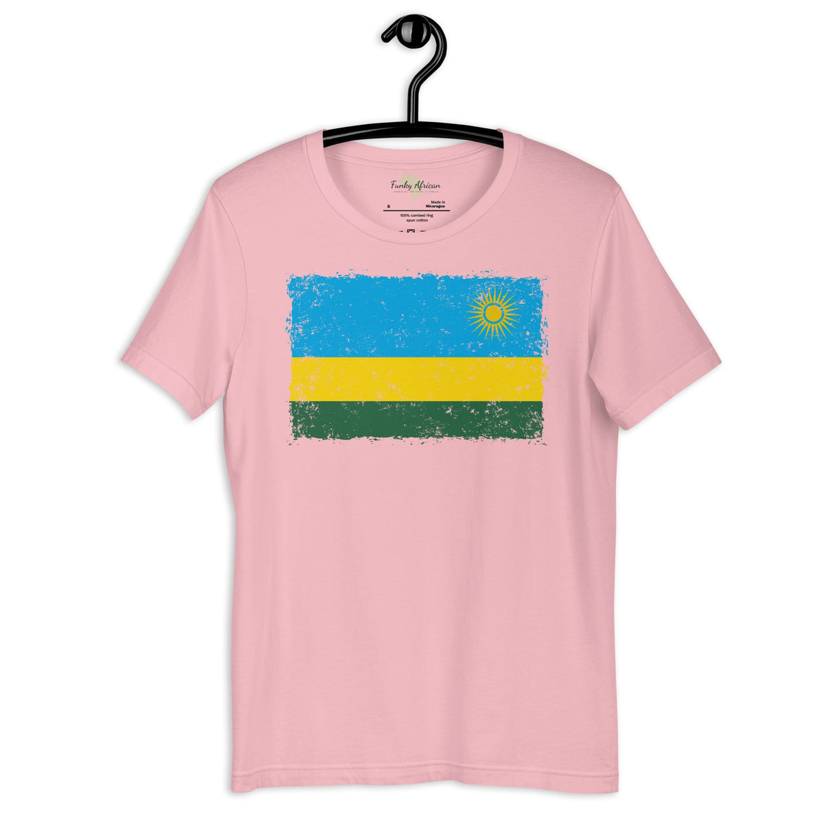 Rwanda grunge unisex tee Funky African