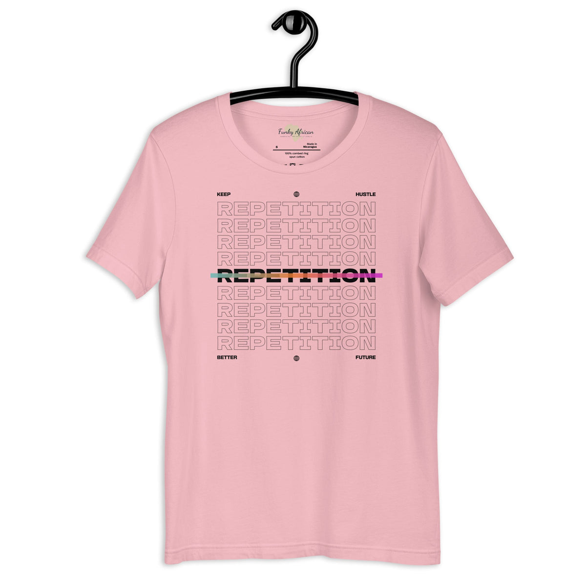 Repetition unisex tee Funky African
