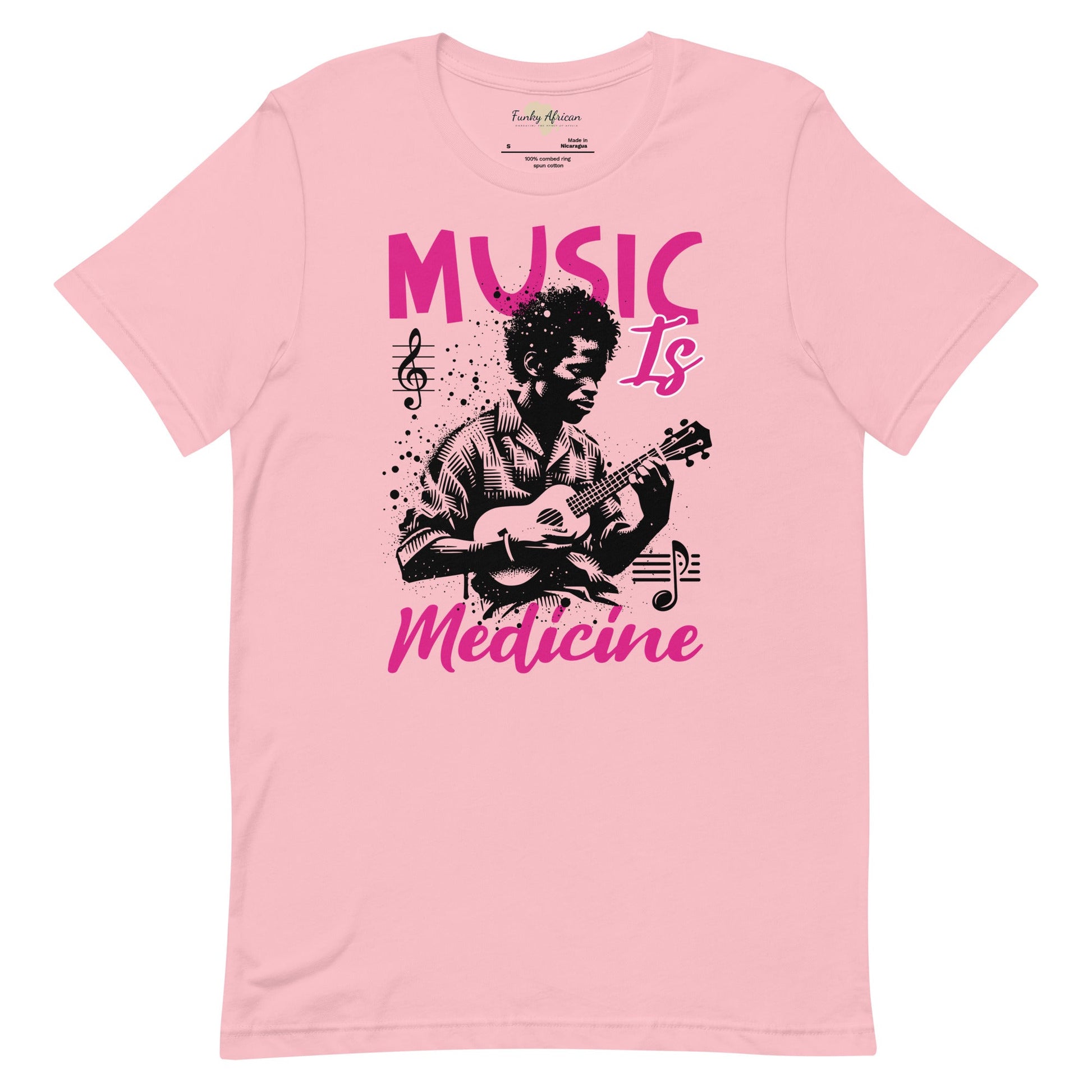 Music is medicine unisex t-shirt Funky African