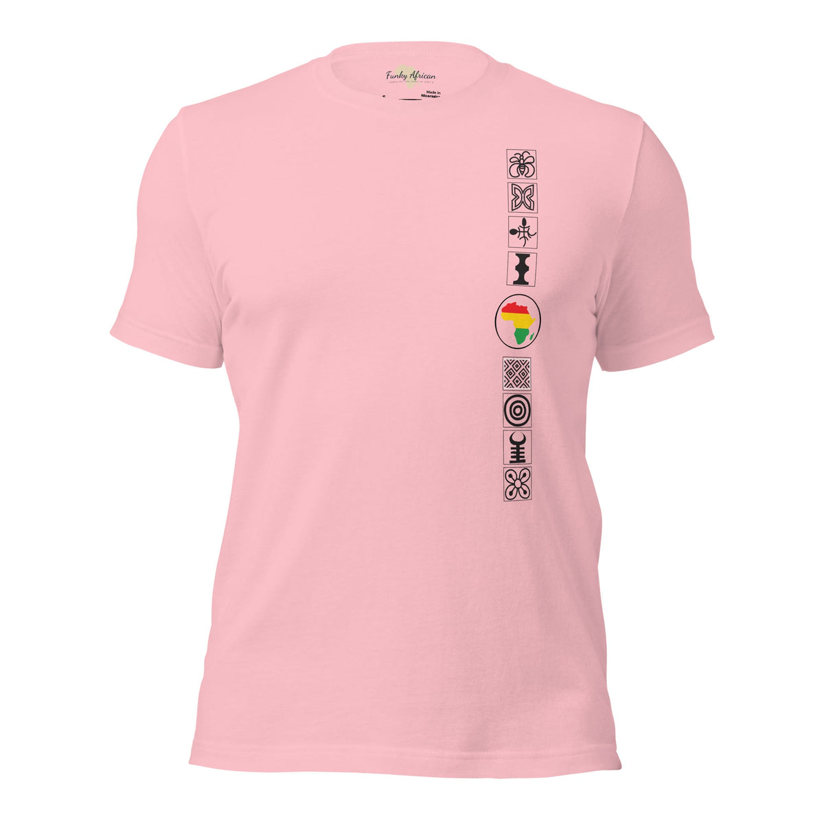 Adinkra Sided Unisex t-shirt Funky African
