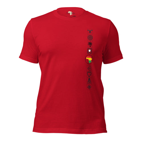 Adinkra Side Unisex t-shirt Funky African