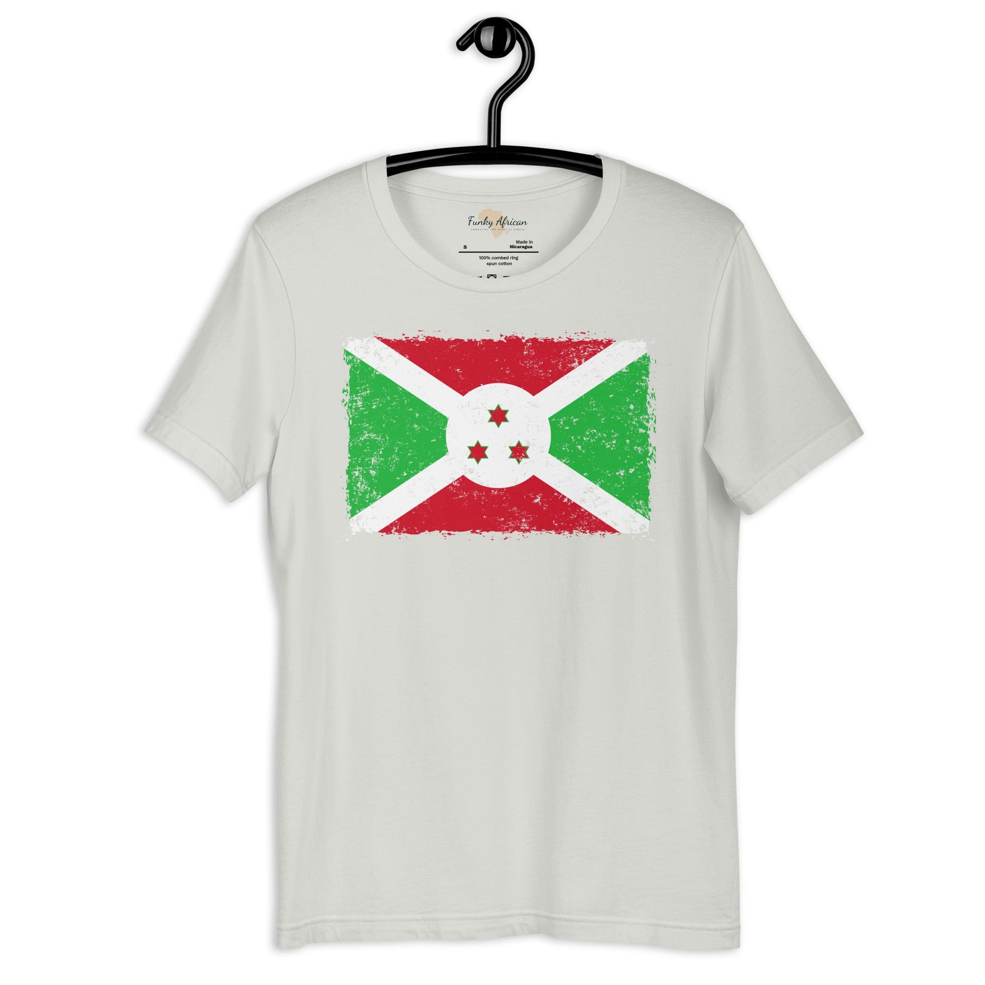 Burundi grunge unisex tee Funky African