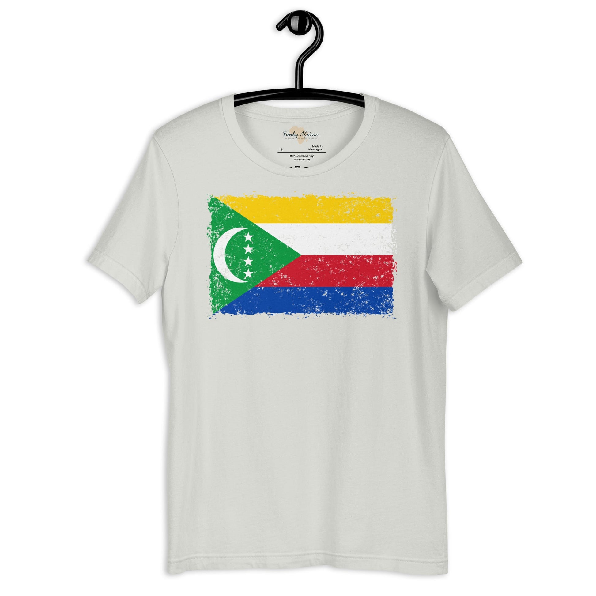 Comoros grunge unisex tee Funky African