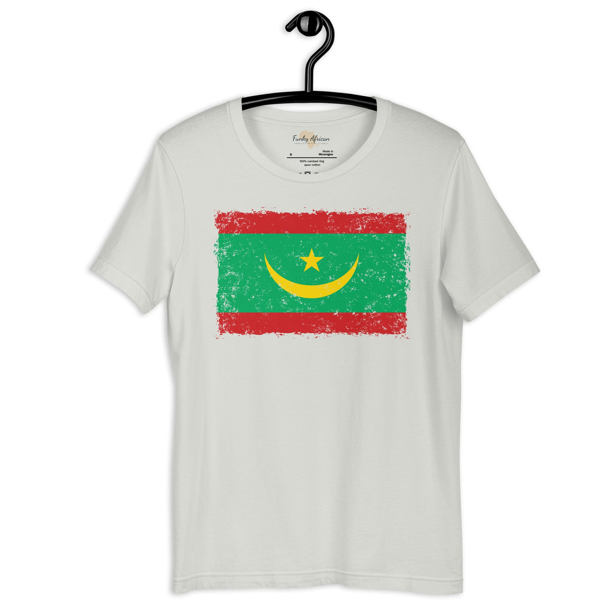Mauritania grunge unisex tee Funky African