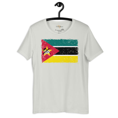 Mozambique grunge unisex tee