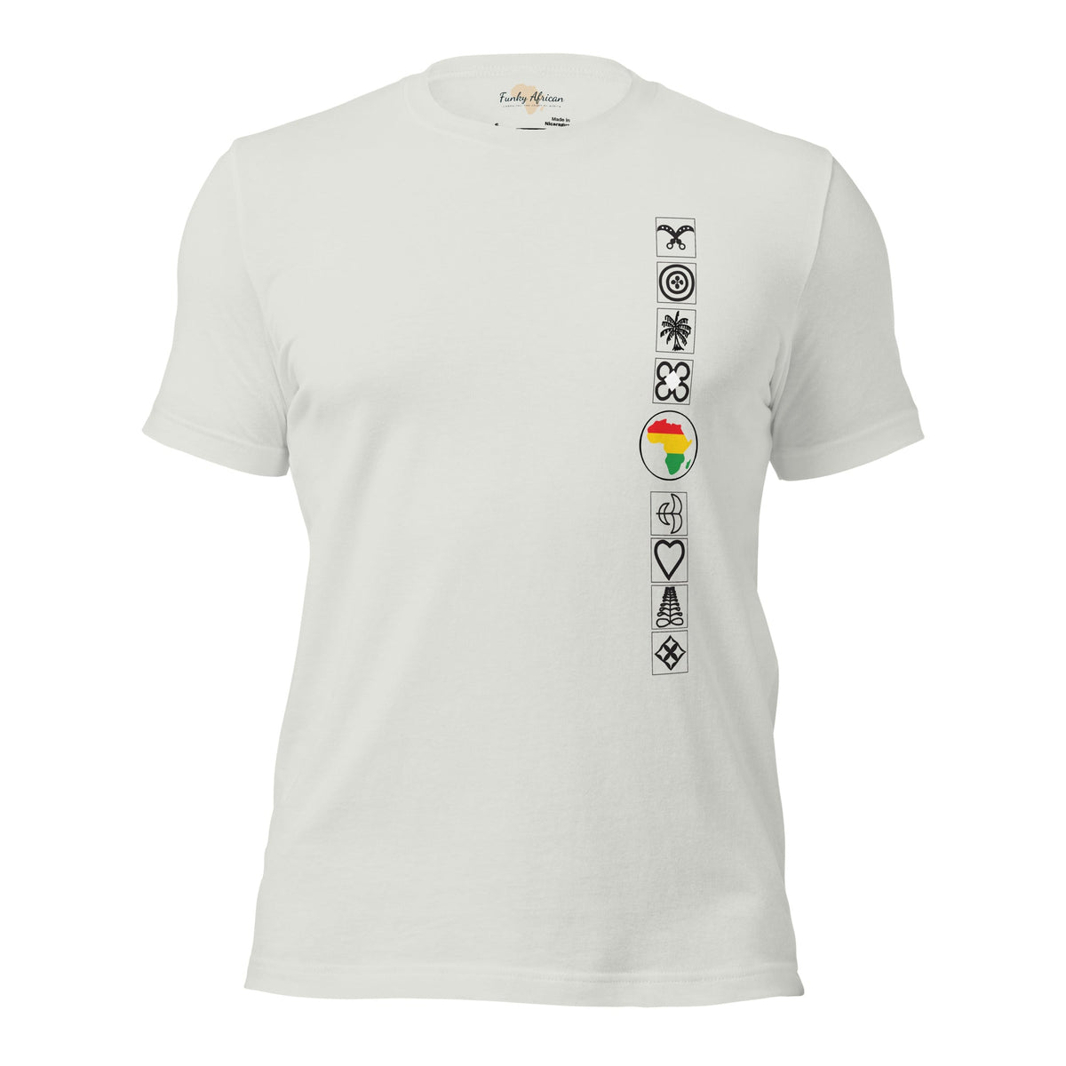Adinkra Side Unisex t-shirt Funky African