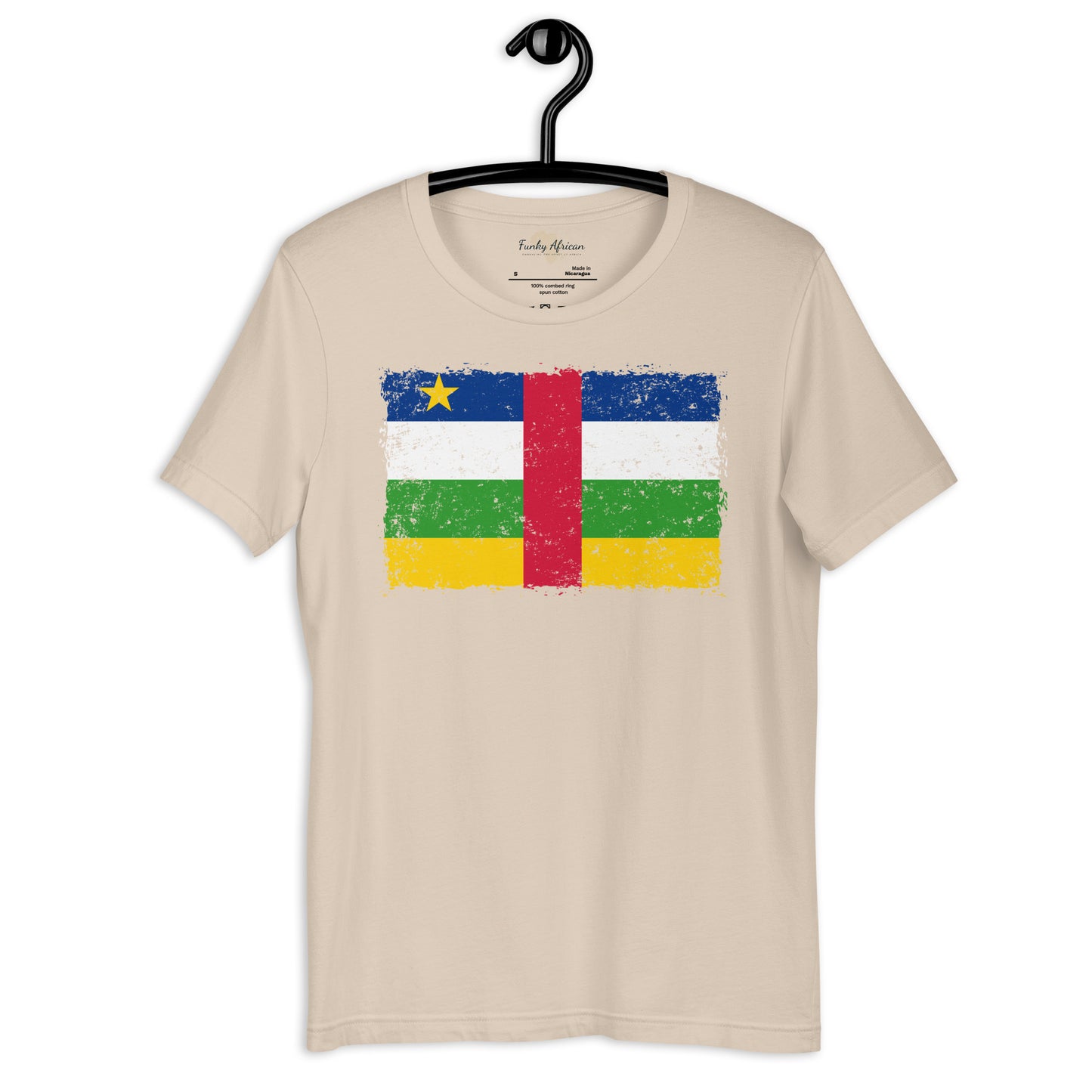 Central African Republic grunge unisex tee