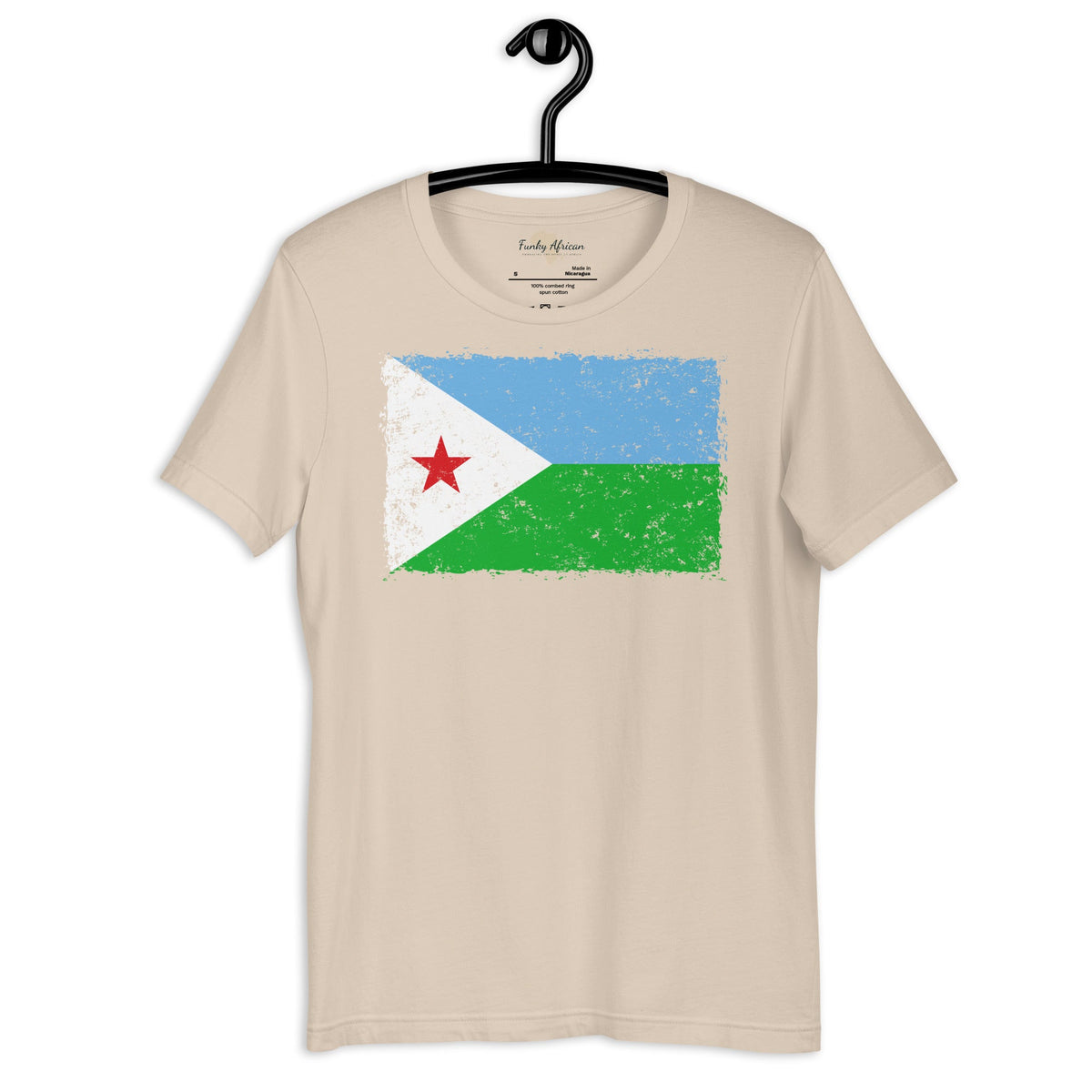 Djibouti grunge unisex tee Funky African