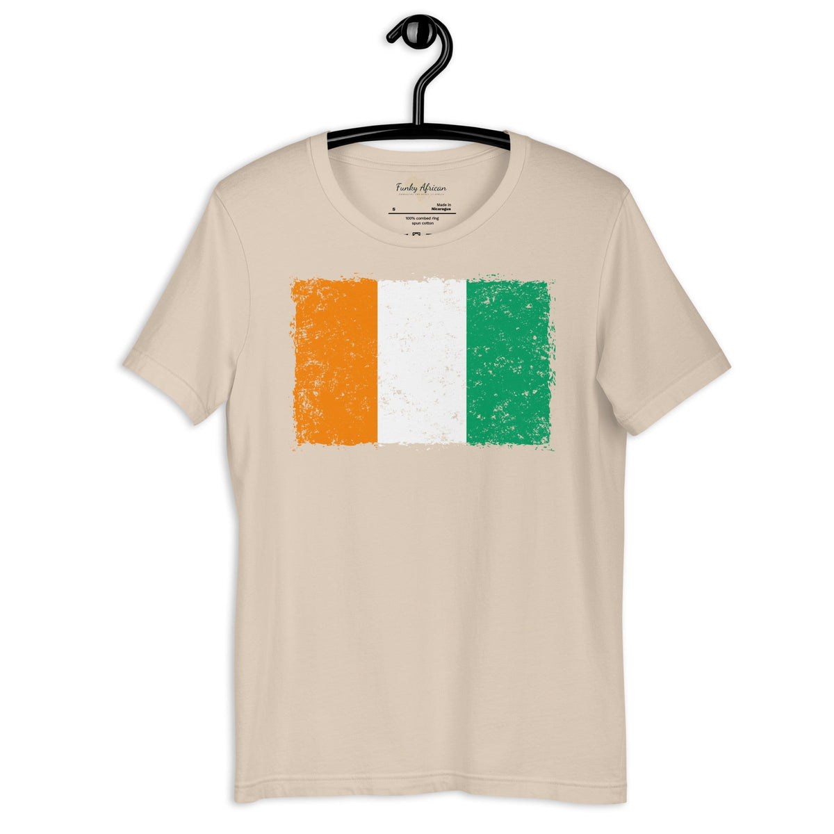 Côte d'Ivoire grunge unisex tee Funky African